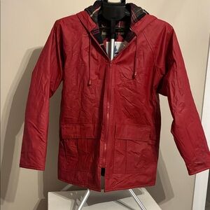 Vintage Y2K‎ Misty Harbor Raincoat/Slicker Red Women’s Small